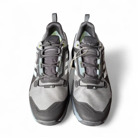 NWT Womens Adidas Terrex Swift Hiking Shoes Gortex Waterproof Grey Halo Blue 9.5 - Picture 4 of 16